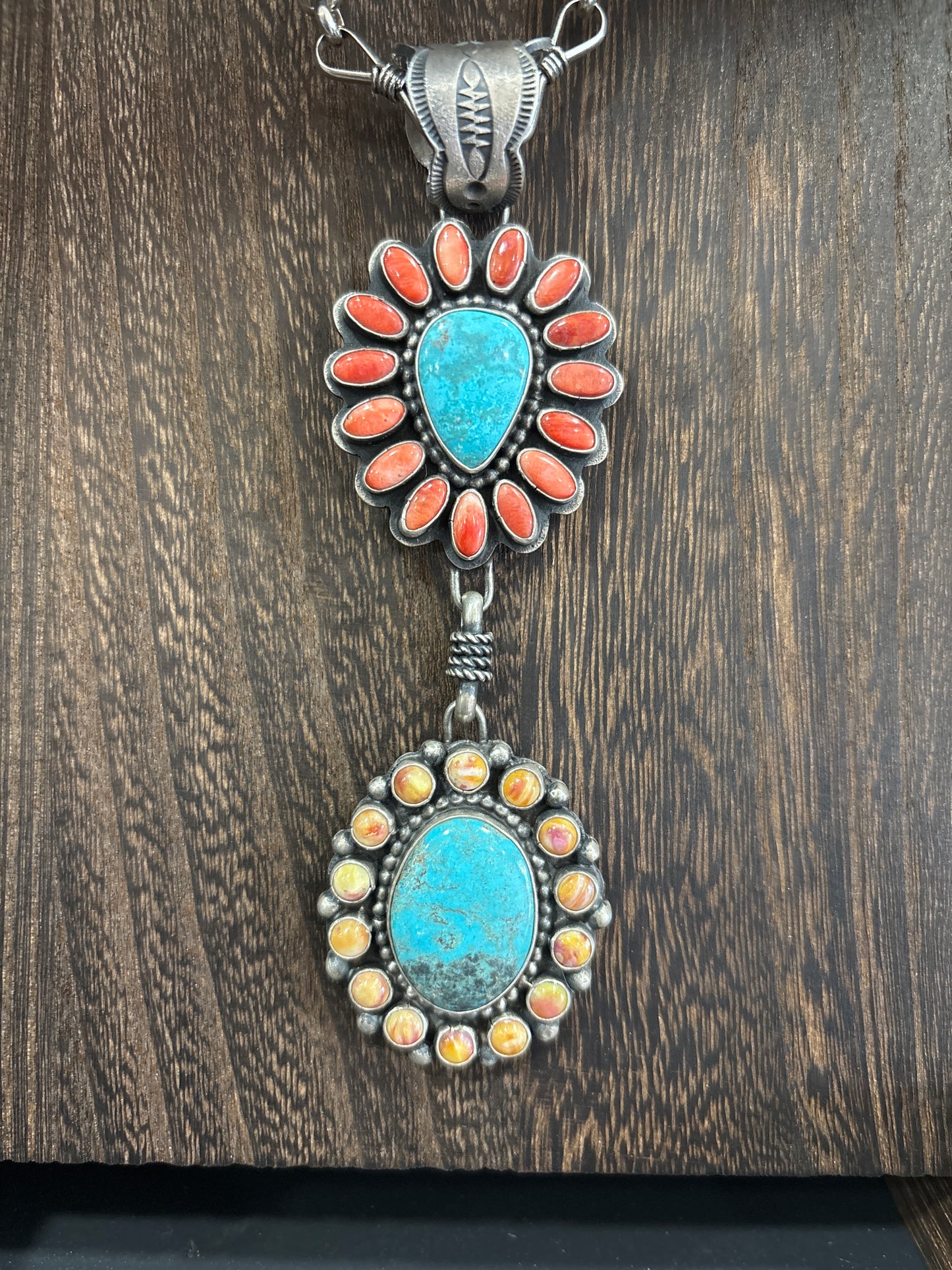 HUGE spiny and cluster pendant
