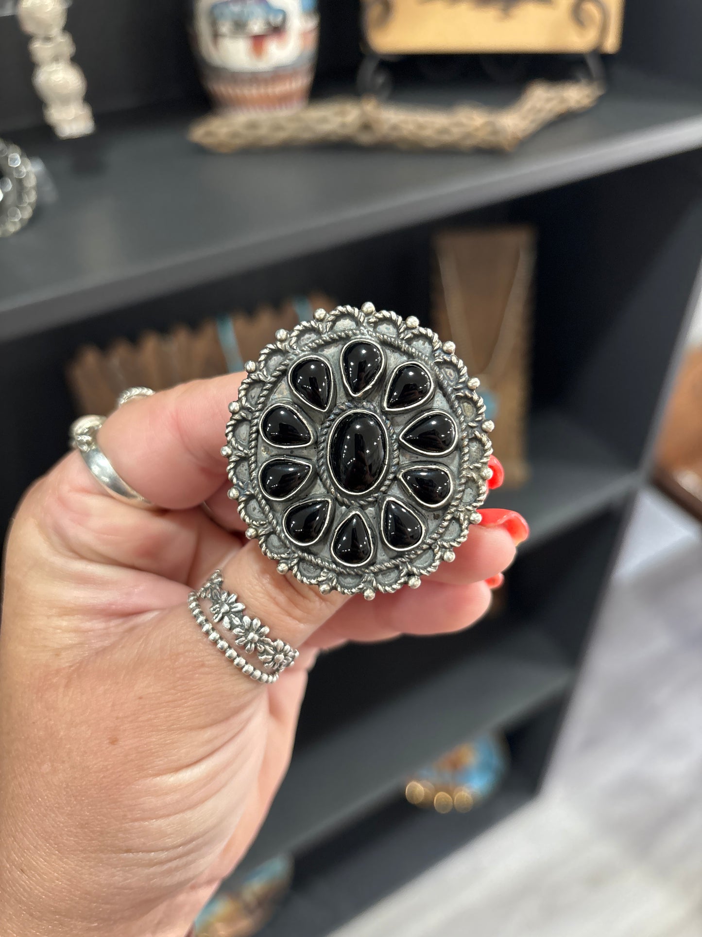 Black onyx ring